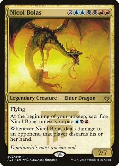Nicol Bolas Masters 25 Magic card