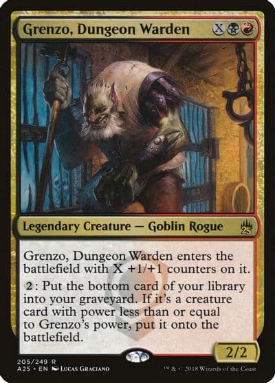 Grenzo Dungeon Warden Masters 25 Magic card