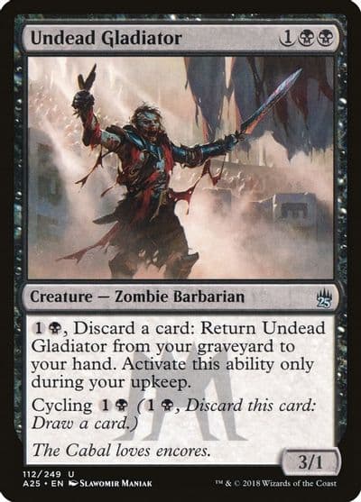 Undead Gladiator Masters 25 Magic card