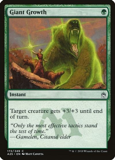 Giant Growth Masters 25 Magic card