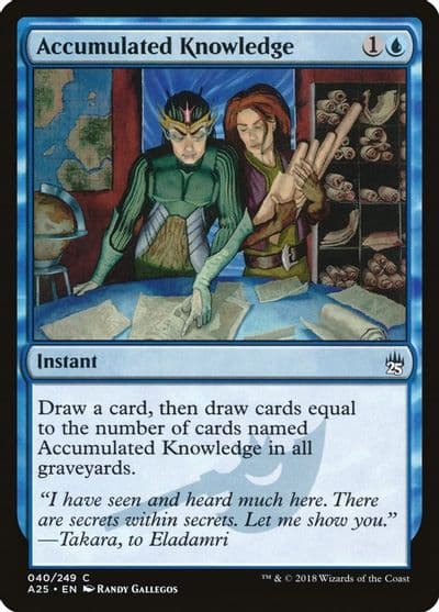 Accumulated Knowledge Masters 25 Magic card