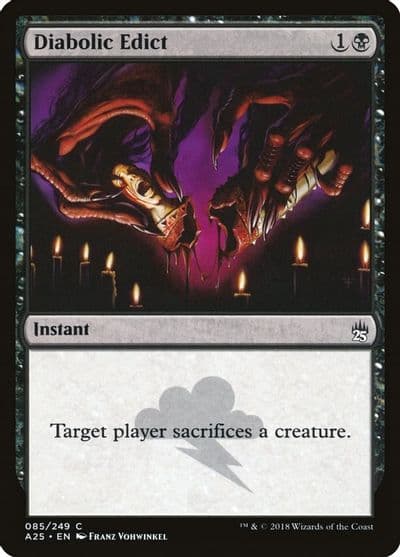 Diabolic Edict Masters 25 Magic card