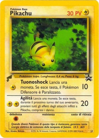 Pikachu (Baby) WoTC Promo Pokemon card