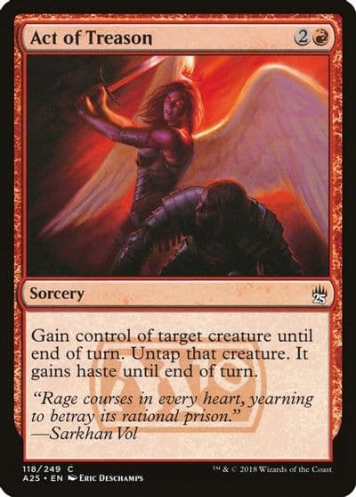 Act of Treason Masters 25 Magic card
