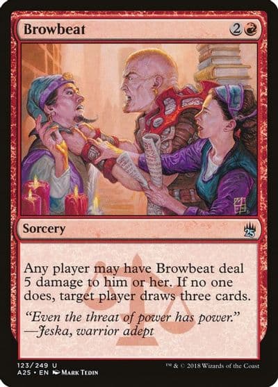 Browbeat Masters 25 Magic card