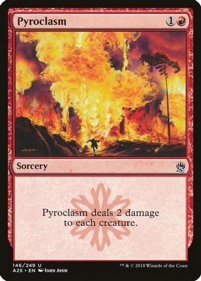 Pyroclasm Masters 25 Magic card