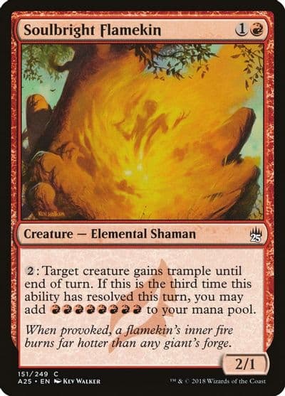 Soulbright Flamekin Masters 25 Magic card