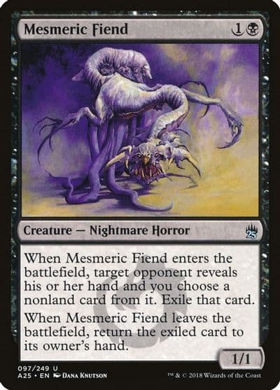 Mesmeric Fiend Masters 25 Magic card