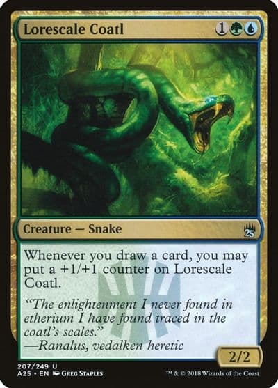 Lorescale Coatl Masters 25 Magic card