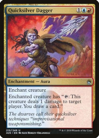 Quicksilver Dagger Masters 25 Magic card