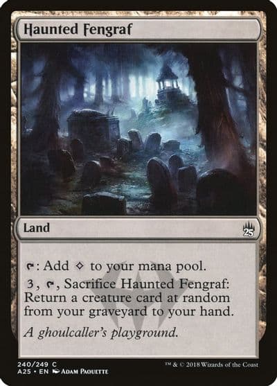 Haunted Fengraf Masters 25 Magic card