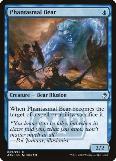 Phantasmal Bear Masters 25 Magic card