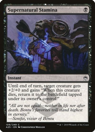Supernatural Stamina Masters 25 Magic card