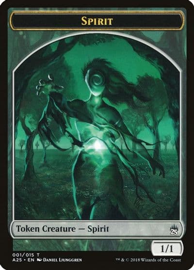 Spirit Token 001 Masters 25 Magic card