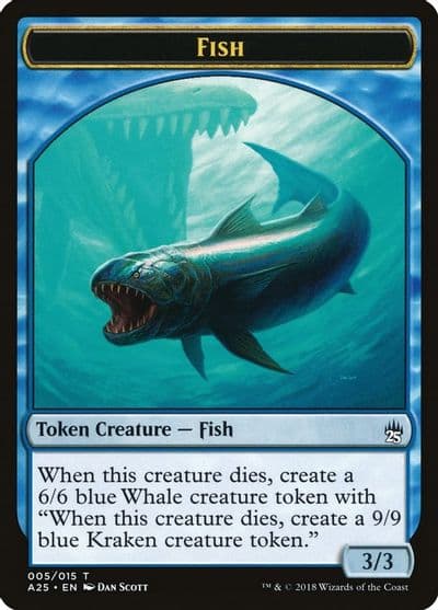 Fish Token 005 Masters 25 Magic card