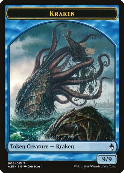 Kraken Token 006 Masters 25 Magic card