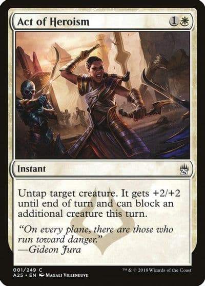 Act of Heroism Masters 25 Magic card
