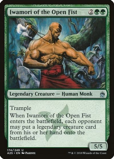 Iwamori of the Open Fist Masters 25 Magic card