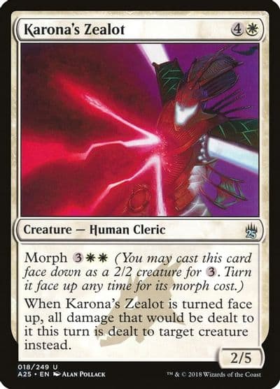 Karonas Zealot Masters 25 Magic card