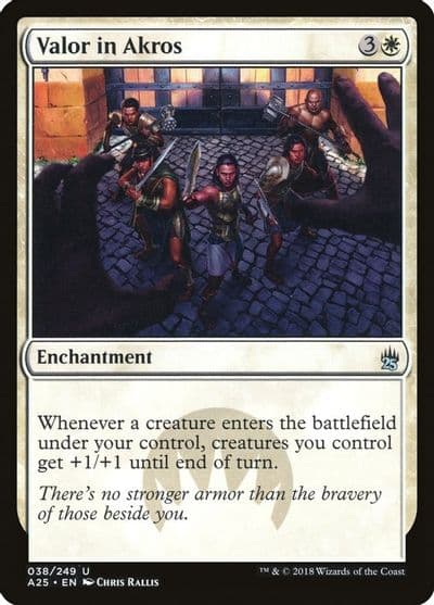 Valor in Akros Masters 25 Magic card