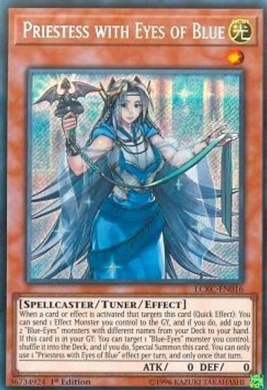 Priestess with Eyes of Blue Legendary Collection Kaiba Yu-Gi-Oh! card