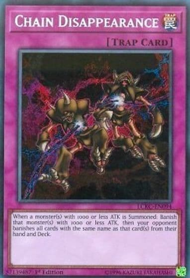 Chain Disappearance Legendary Collection Kaiba Yu-Gi-Oh! card