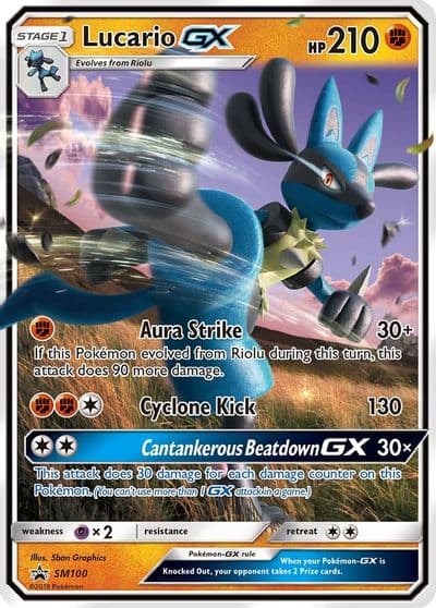 Lucario GX - SM100 SM Promos Pokemon card