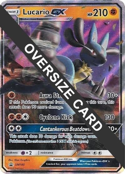 Lucario GX - SM100 Jumbo Cards Pokemon card