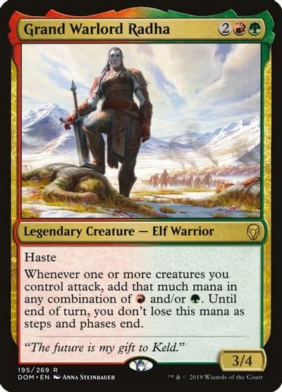 Grand Warlord Radha Dominaria Magic card