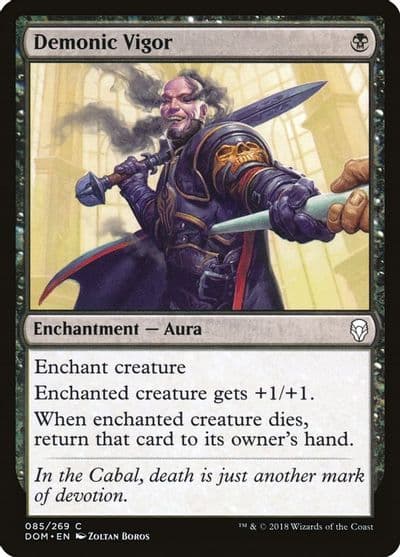 Demonic Vigor Dominaria Magic card