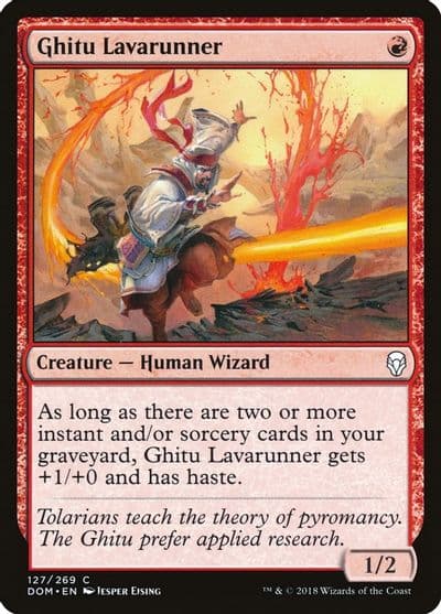 Ghitu Lavarunner Dominaria Magic card