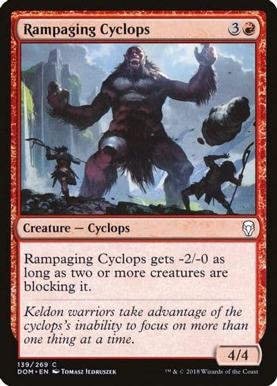 Rampaging Cyclops Dominaria Magic card