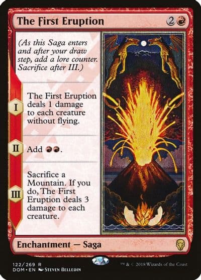 The First Eruption Dominaria Magic card