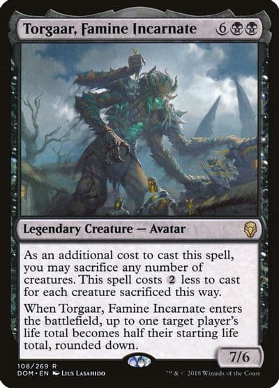 Torgaar Famine Incarnate Dominaria Magic card