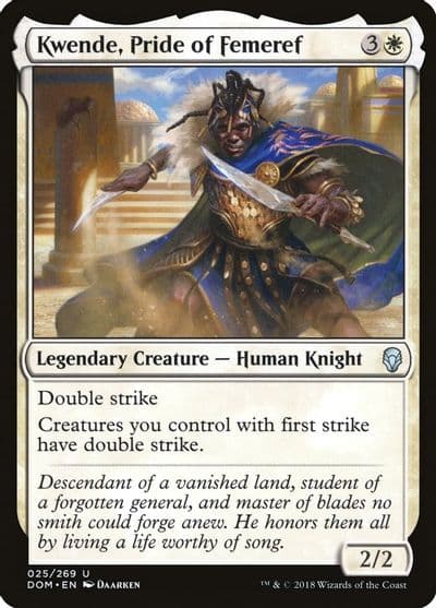 Kwende Pride of Femeref Dominaria Magic card