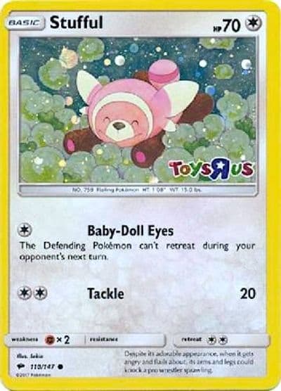 Stufful (Toys R Us) Miscellaneous Cards & Products Pokemon card
