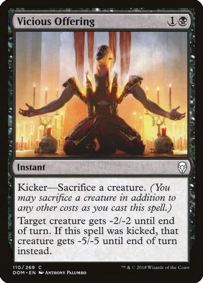 Vicious Offering Dominaria Magic card
