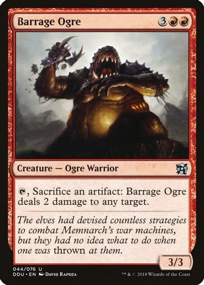 Barrage Ogre Duel Decks: Elves vs. Inventors Magic card