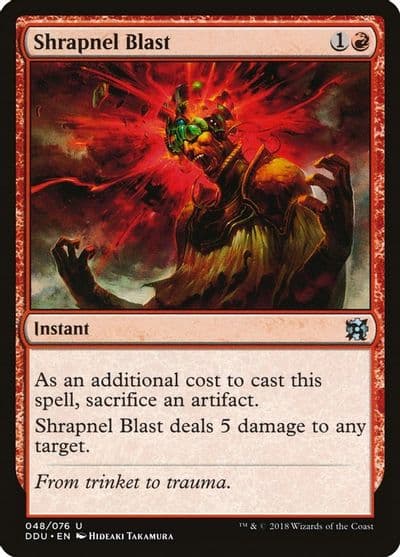 Shrapnel Blast Duel Decks: Elves vs. Inventors Magic card