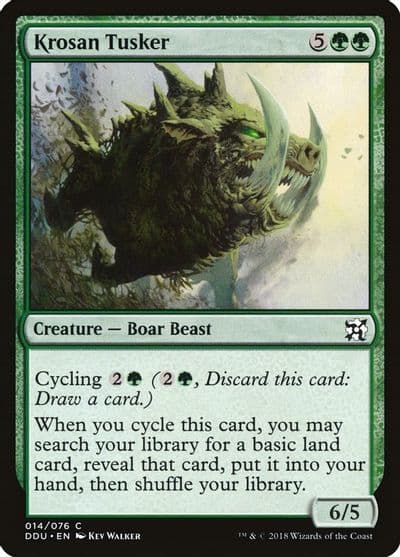 Krosan Tusker Duel Decks: Elves vs. Inventors Magic card