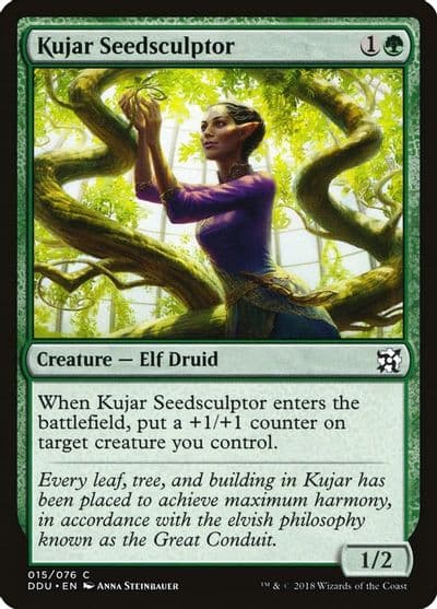 Kujar Seedsculptor Duel Decks: Elves vs. Inventors Magic card