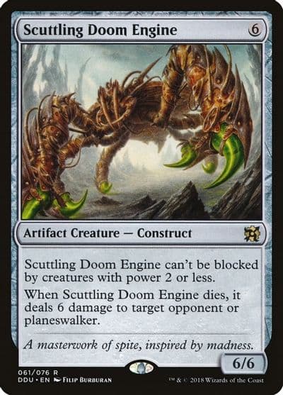 Scuttling Doom Engine Duel Decks: Elves vs. Inventors Magic card