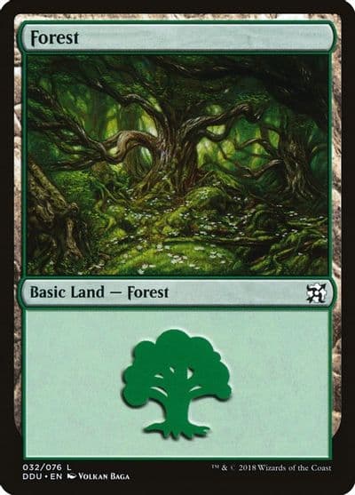 Forest 032 Duel Decks: Elves vs. Inventors Magic card