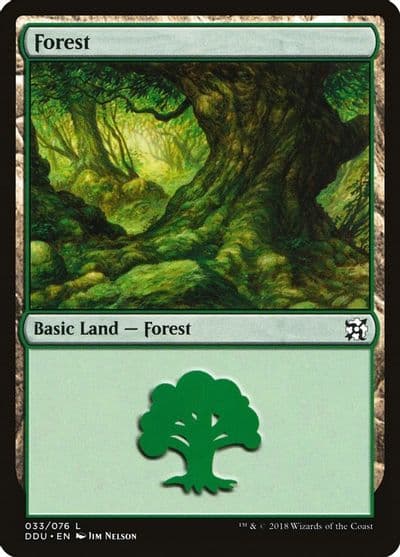 Forest 033 Duel Decks: Elves vs. Inventors Magic card