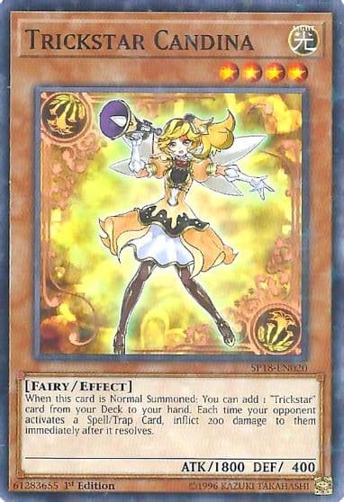 Trickstar Candina Starfoil Star Pack VRAINS Yu-Gi-Oh! card