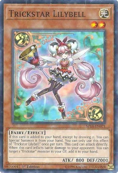 Trickstar Lilybell Starfoil Star Pack VRAINS Yu-Gi-Oh! card