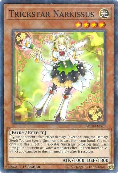 Trickstar Narkissus Starfoil Star Pack VRAINS Yu-Gi-Oh! card