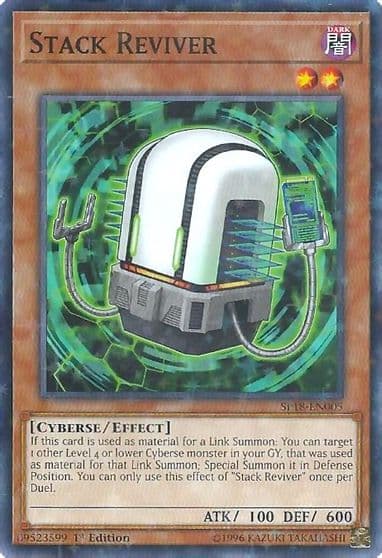 Stack Reviver Starfoil Star Pack VRAINS Yu-Gi-Oh! card