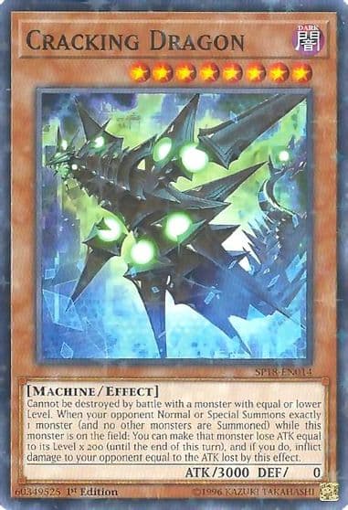 Cracking Dragon Starfoil Star Pack VRAINS Yu-Gi-Oh! card