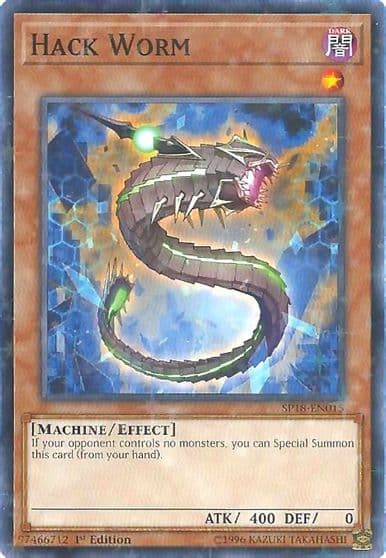 Hack Worm Starfoil Star Pack VRAINS Yu-Gi-Oh! card